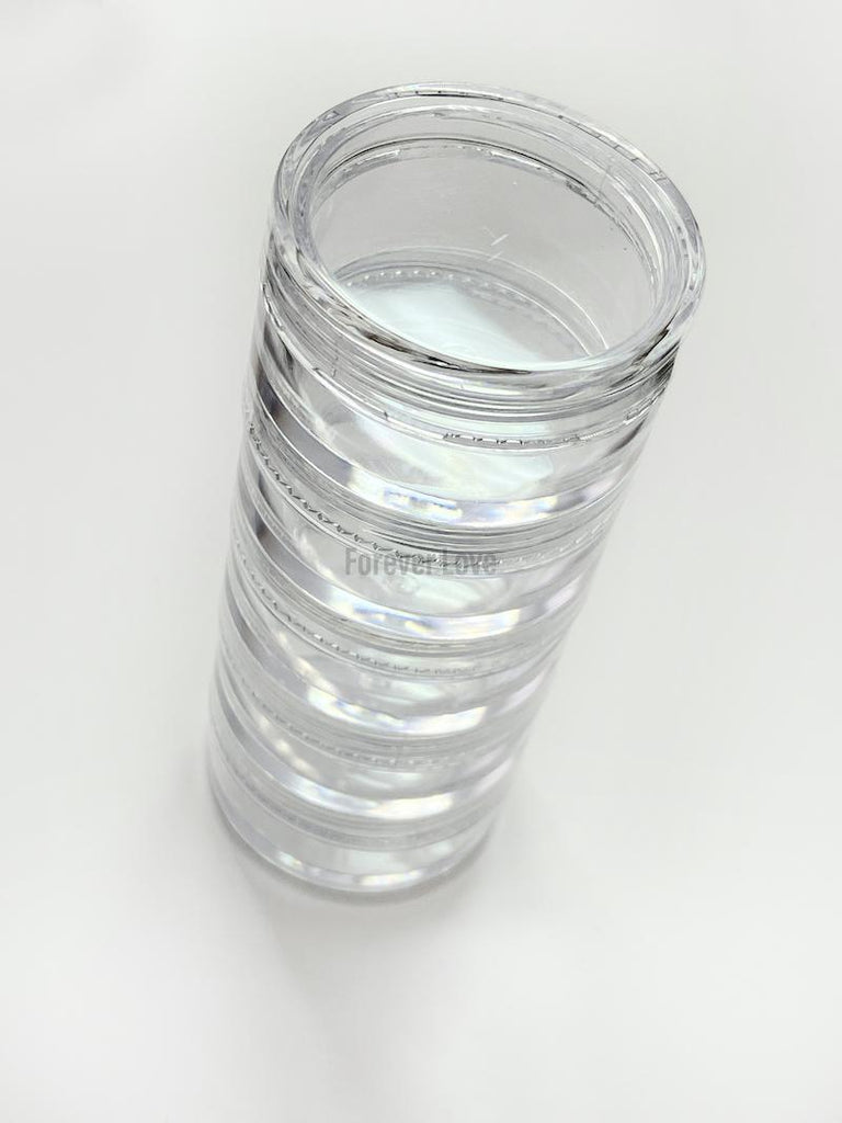 Stackable Jars - Screw Top Jar Stacking Nail Art Containers