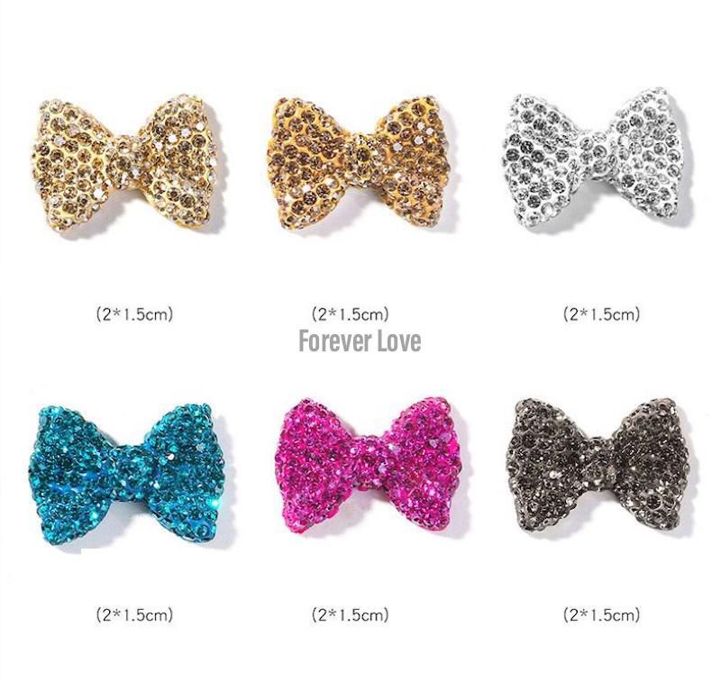 Forever Love Nail Art Charms Bow Tie