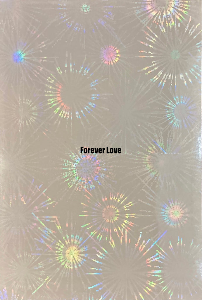 Forever Love Nail Art Stickers Decals Fireworks