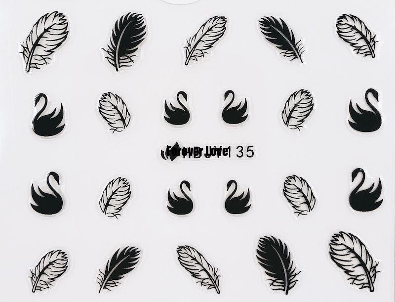 Forever Love Nail Art Stickers Decals