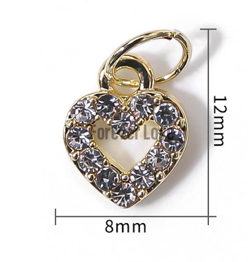 Forever Love Nail Art Charms Heart