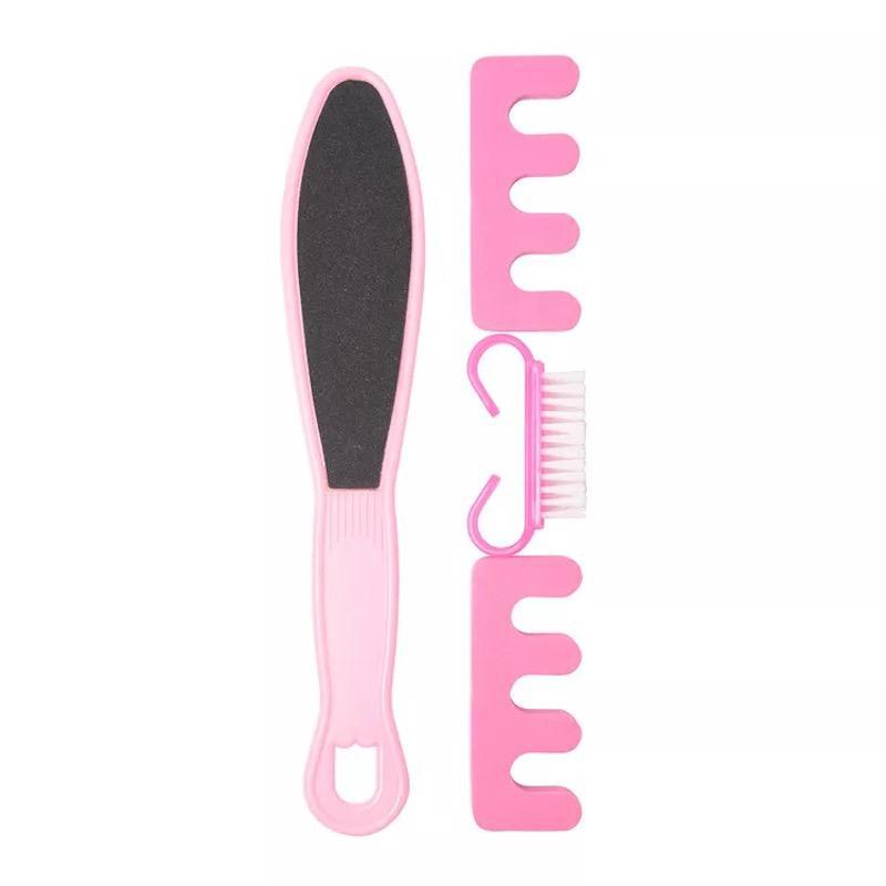 Foot File 05 with Toe Separators and Cleaning Brush Pedicure Kit - Forever Love Foot Callus Remover / Foot Sander / Pedicure File / Foot File / Rasp / Callus Shaver