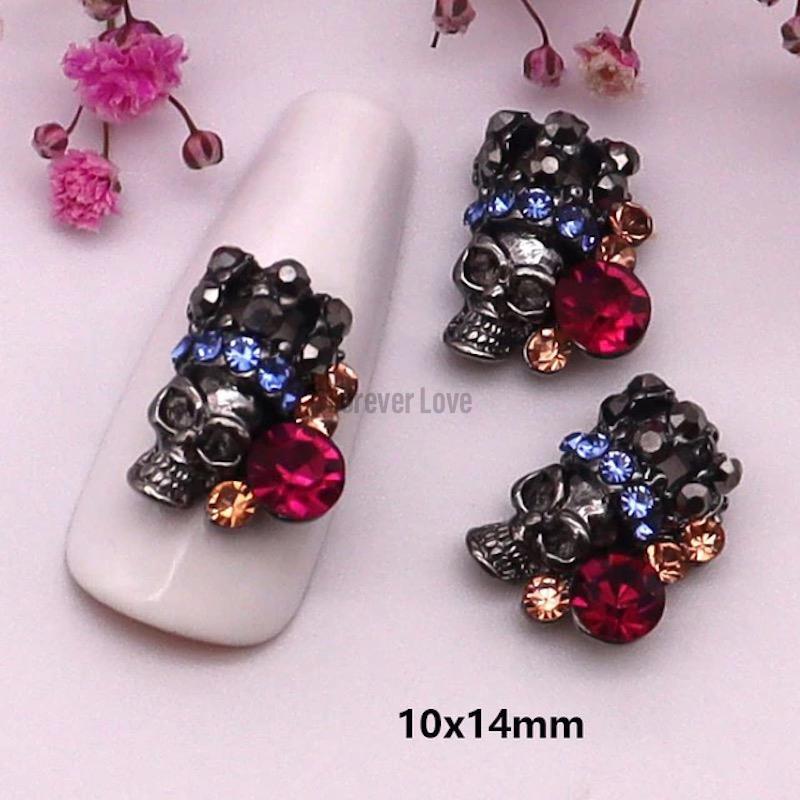 Forever Love Nail Art Charms Halloween Skull