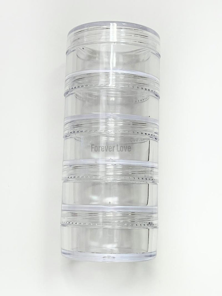 Stackable Jars - Screw Top Jar Stacking Nail Art Containers