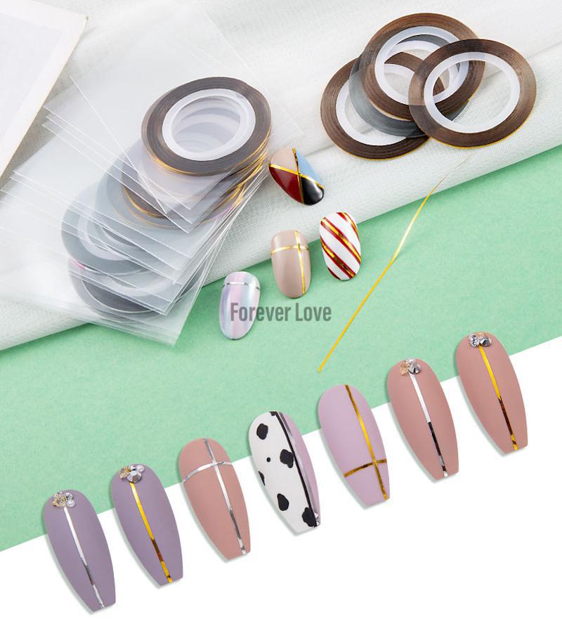 Forever Love Nail Art Charms Striping Tape Line