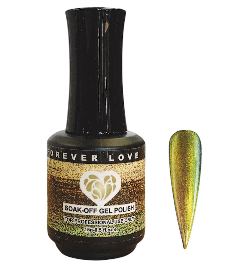 Gel F46 - Forever Love Gel Nail Polish Green Yellow