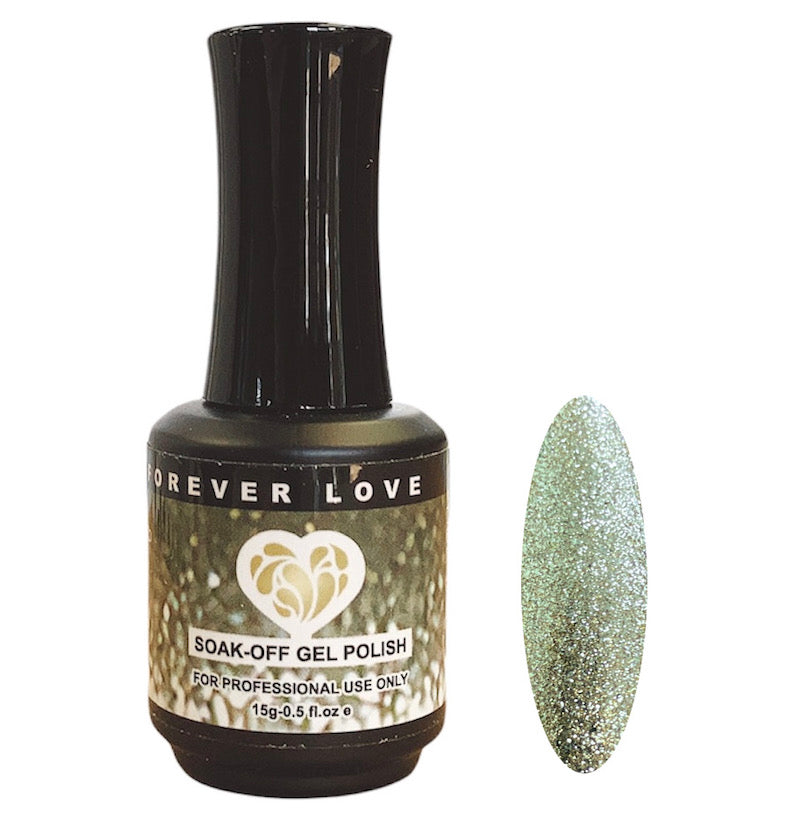 Gel F48 - Forever Love Gel Nail Polish Gold Silver Platinum