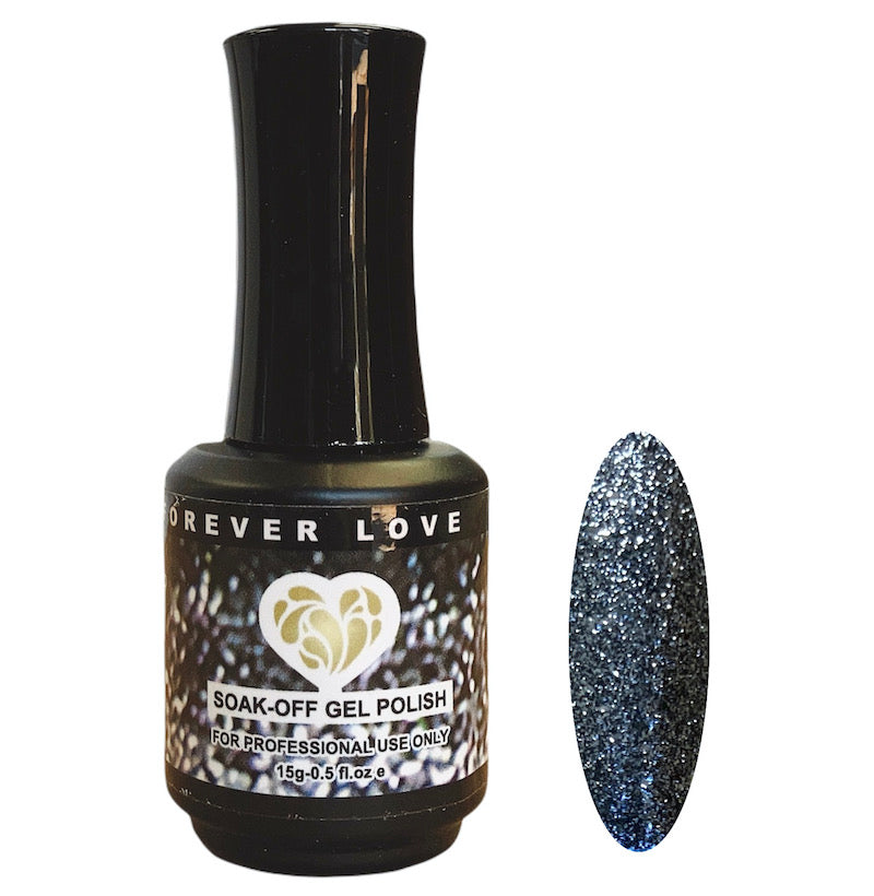 Gel F62 Platinum - Forever Love Gel Nail Polish Blue