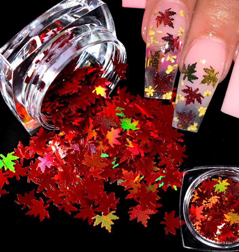 Forever Love Fall Nail Art Charms Fall Autumn Leaves