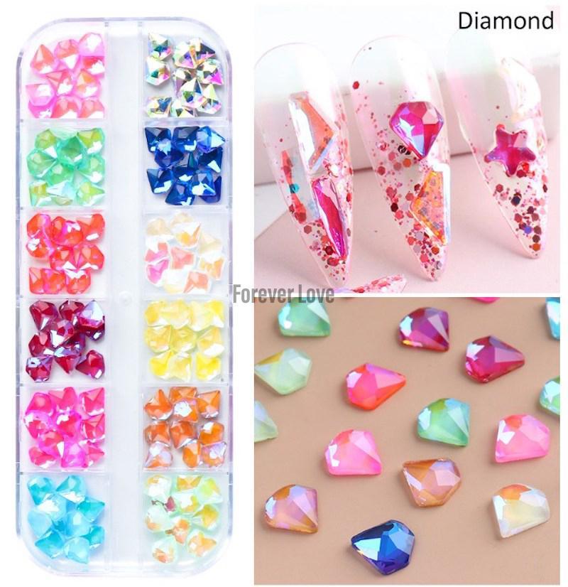 Forever Love Nail Art Rhinestones Gems