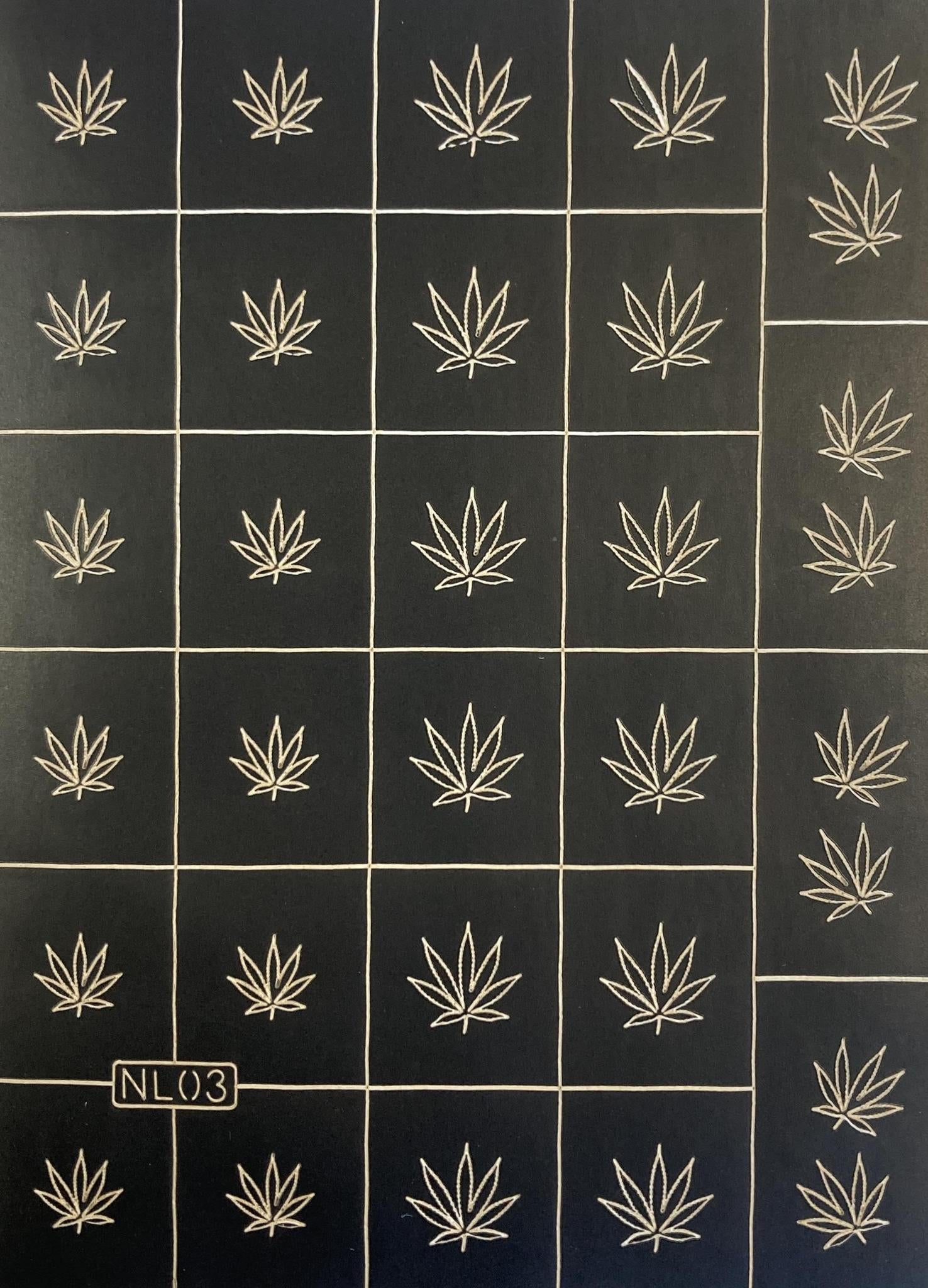 Cannabis Leaf Stencil