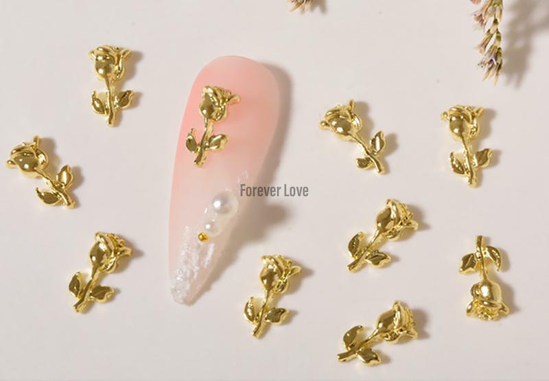 Forever Love Nail Art Charms Roses