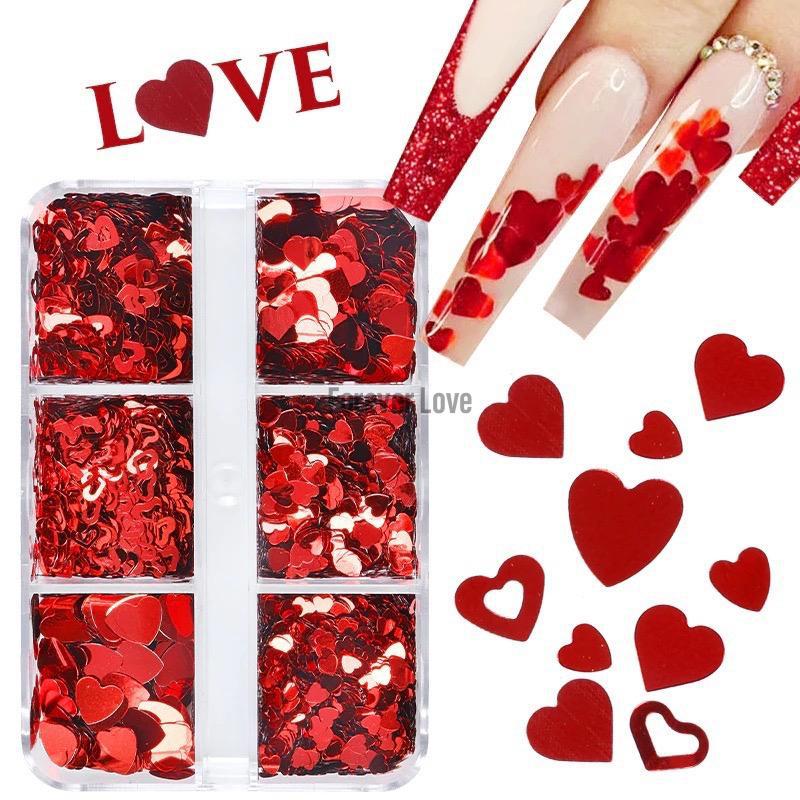 Forever Love Nail Art Charms Hearts