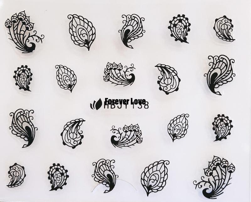 Forever Love Nail Art Stickers Decals