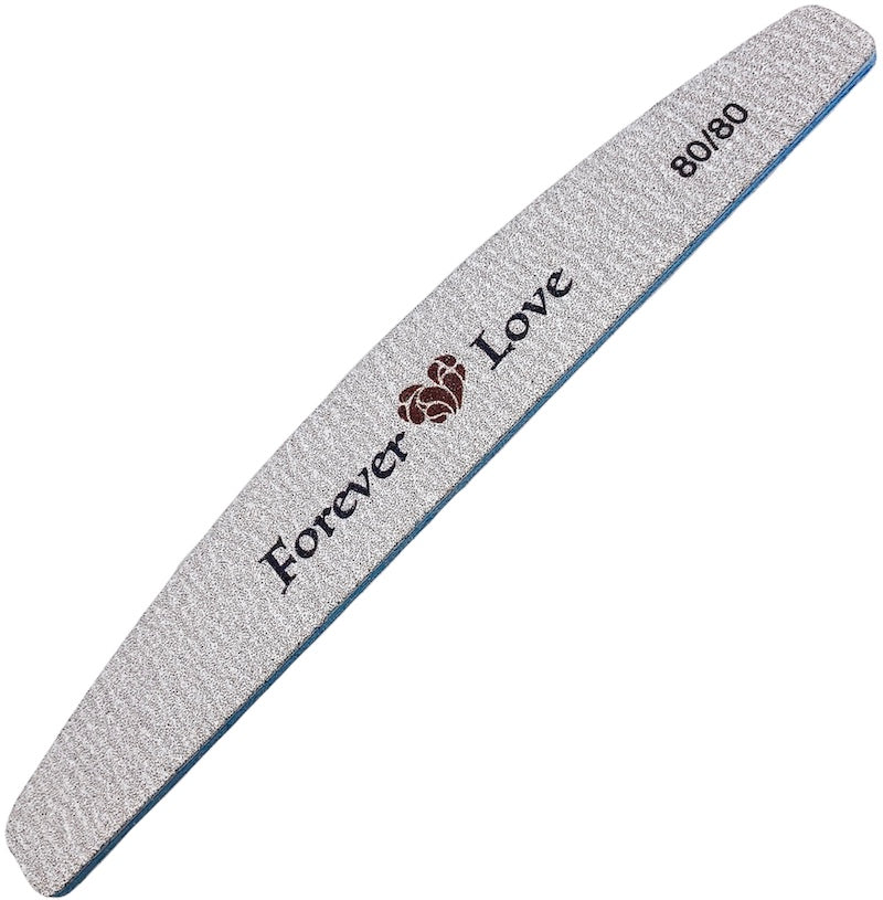 File 80/80 ( Zebra Banana Jumbo) - Forever Love Professional Double Sided Nail Files